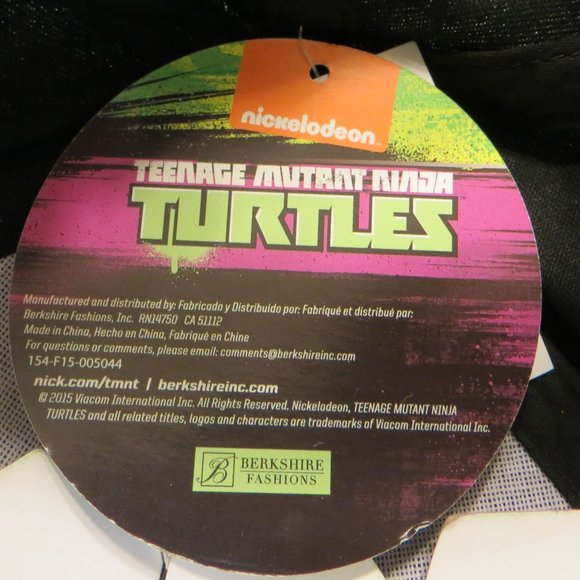 Nickelodeon Ninja Mutant Ninja Turtles Hat Black New With Tags Youth Size - Picture 10 of 12
